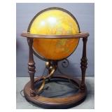 Butler Illuminated Deluxe Political Terrestrial 16" Globe, In Stand On Wheels, Spins And Rotates, Po