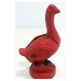 Red Goose Shoes Cast Iron Bank, 4.25" High