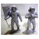 Marx Astronaut Figurine Collection, Qty 6, 1970s, Approx 6" Tall