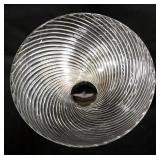 Riedal Crystal Salad Bowl From Riedal Crystal Works In Austria, 6" High x 11.5" Dia, And Plastic Lad