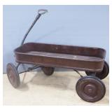 Vintage Red Bird Deluxe Metal Wagon With Handle