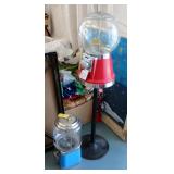 Beaver 15 Inch Gumball Machine With Key And 41 Inch Gumball Machine With Metal Stand And Key