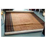 Floral And Geometric Design Area Rug, 8 Ft x 11 Ft