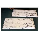 Anti-Fatigue Comfort Floor Mats With Marble Design, Qty 2, 40" x 20"