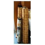 Woven Shades And Fabric Magic Blinds, Covers Windows Up To 40" Wide Qty 4 And Covers Windows Up To 3