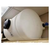 35 Gallon Poly Storage Horizontal Leg Fluid Container