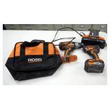 Ridgid 1/2" Cordless Drill Model R8611501, Impact Drill Model 86034 Including Batteries Qty 2, 18 Vo