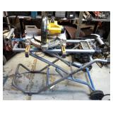DeWalt 10" Compound Miter Saw, Model DW713, With Ridgid MS-UV Mobile Miter Saw Utility Vehicle, Incl