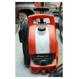 Snap-On 1650 PSI, 113.8 Bar Electric Pressure Washer, Model 870905, Includes Hose And Wand Attachmen