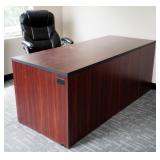Unicor 4-Drawer Office Desk, 29" x 72" x 30", Includes Rolling Adjustable Office Chair