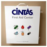 Cintas Metal Wall Mounted First Aid Center, 22" x 19" x 6", Includes Topical Skin Coolant, Large Pat