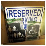 Sign Assortment Including No Smoking, Restroom, Handicap, Caution, Danger, And More, Various Sizes