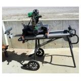 Hitachi 12" Electric Compound Miter Saw, Model C12FDH, Mounted On Ridgid Miter Saw Utility Vehicle M