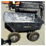 Gorilla Deluxe Dump Garden Cart, Model GOR866D, 24.5" x 40.5" x 26"