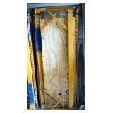 Heavy Duty Adjustable Rolling Perry Scaffold, Includes Walk Board, Legs, And Cross Braces, 75" x 67"