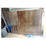 Sheet Metal, Plexiglass, And Aluminum Perforated Sheets, Various Sizes