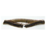 Linked Strap Of Ammo, Unknown Cal, Every 5th Shot Is Tracer Round, Approx 65 Rounds