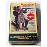 Remington Golden Bullet .22 LR Ammo, 400 Rds In Collectible Tin Gift Set With Playing Cards, Unopene