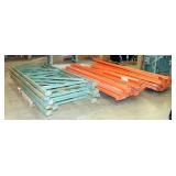 Heavy Duty Pallet Racking Including Upright Frames Qty 5, 116" x 42", And 10