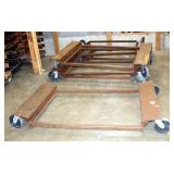 Heavy Duty Metal Rolling Floor Dollies, Qty 6, 72" x 48"