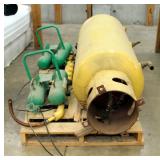 Large Capacity Metal Air Tank, 72" x 26" Diameter, Portable Air Tanks Qty 2, And More