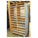 Rolling Wood Material Storage Cabinets, 73" x 72" x 31", Qty 2, And 80" x 44" x 19", Qty 5