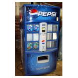 Dixie-Narco Pepsi Vending Machine, Model DN 501E HVSII-12, 73" x 36.5" x 32"