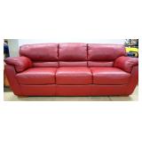 Natuzzi Italia Leather Sofa, 37" High x 91" Long x 35" Deep