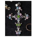 Gold And Sterling Silver Jewelry, Includes Bracelets, Necklace, Pendants And More, Total Qty 12