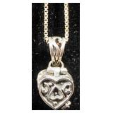 Sterling Silver Necklaces, Qty 4, 2 With Pendants, Lengths Range 16" - 36" Long, 28 g Total Weight I