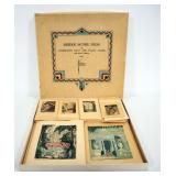 Bridge Score Pads And Combination Tally And Place Cards For Four Tables With Holmes Original Etching