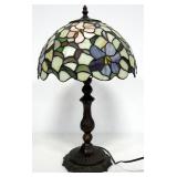 Tiffany Style Table Lamp, Powers On, Approx 21" High