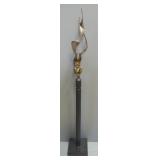 Paige Bradley (American, 1974- ), "Conception Column" Bronze Statue, Numbered 11/12, 80" High
