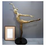 Paige Bradley (American, 1974- ), "Academia (1/2 Life)" Bronze Statue, Numbered 9/25, 38.25" High