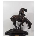 James Earl Fraser (American, 1876-1953) "End Of The Trail" Bronze Statue, 23.75" High