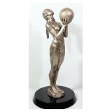 Paige Bradley (American, 1974- ), "Birth" Bronze Statue, Numbered 35/50, 20" High, Marble Base