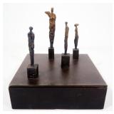 Gustavo Torres (Mexican, 1967- ), "Concepts Of Life" Statuettes Nos. I, II, III And IV, Range 5"-6.2