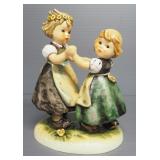 M I Hummel "Spring Dance" Figurine No. 353, 6.5" High, 1963 Engraving Year, Three Line Mark
