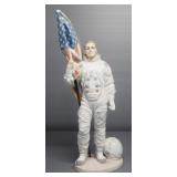 Lladro "The Apollo Landing" Porcelain Figurine No. 6168, Sculptor Salvador Furio, 15.75" High, Ltd E