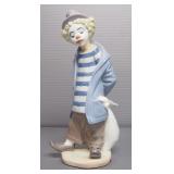 Lladro "Little Traveller" Porcelain Figurine No. 7602, Sculptor Juan Huerta, 8.5" High