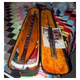 Handmade Old Timer Teardrop Dulcimer, 34" Long, Includes Carrying Case, Instructional Booklet, And M