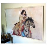 Framed Under Glass Carol Grigg "Brave Horse" Art Print, 25" x 37"