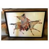 Framed Under Glass Carol Grigg "Wind Riders" Art Print, 19" x 25.5"