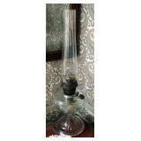 Antique Aladdin Glass Kerosene Oil Lamp, Model Nu-Type B, 23"