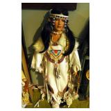 Cathay Collection 31" Porcelain Native American Doll, Numbered 1/5000