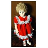 Vintage Life Size Sleepy Eye Doll Collection, Qty 4, And Painted Porcelain Golden Keepsakes Doll, Nu