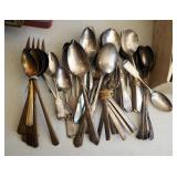 Silverplate, Community Plate, And Gold Electroplate Flatware, Contents Of Box