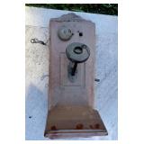 Stromberg-Carlson Telephone Manufacturing Company Antique Wall Mount Telephone, 26" x 9" x 12"