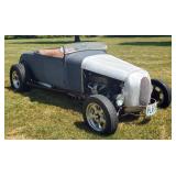 1929 Ford Model A Tudor Street-rod, Fenderless Roadster With A Custom Track Nose, VIN Number A16676,