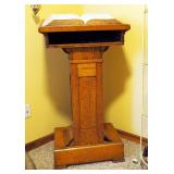 Antique Solid Wood Pulpit, 43.5"x24"x18.5"